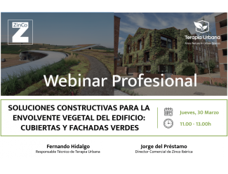webinar profesional: cubiertas y fachadas verdes